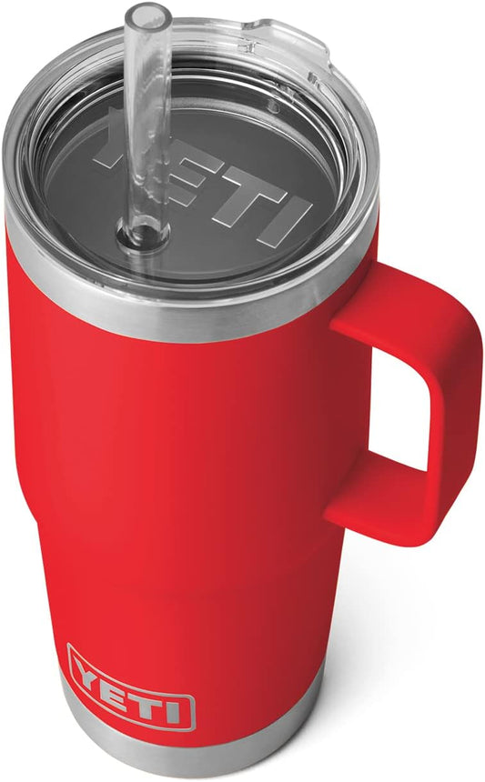 YETI Rambler 25 oz Tumbler with Handle for Travel and More