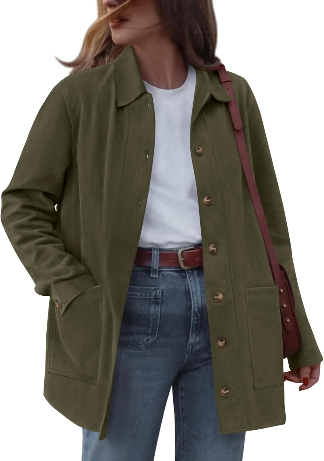 Faux Suede Jacket Women Stylish Fall Fashion Outerwear 2025