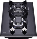 12 Inch Dual Fuel Gas Cooktop Sealed 2 Burners DK123-A01S - Compact
