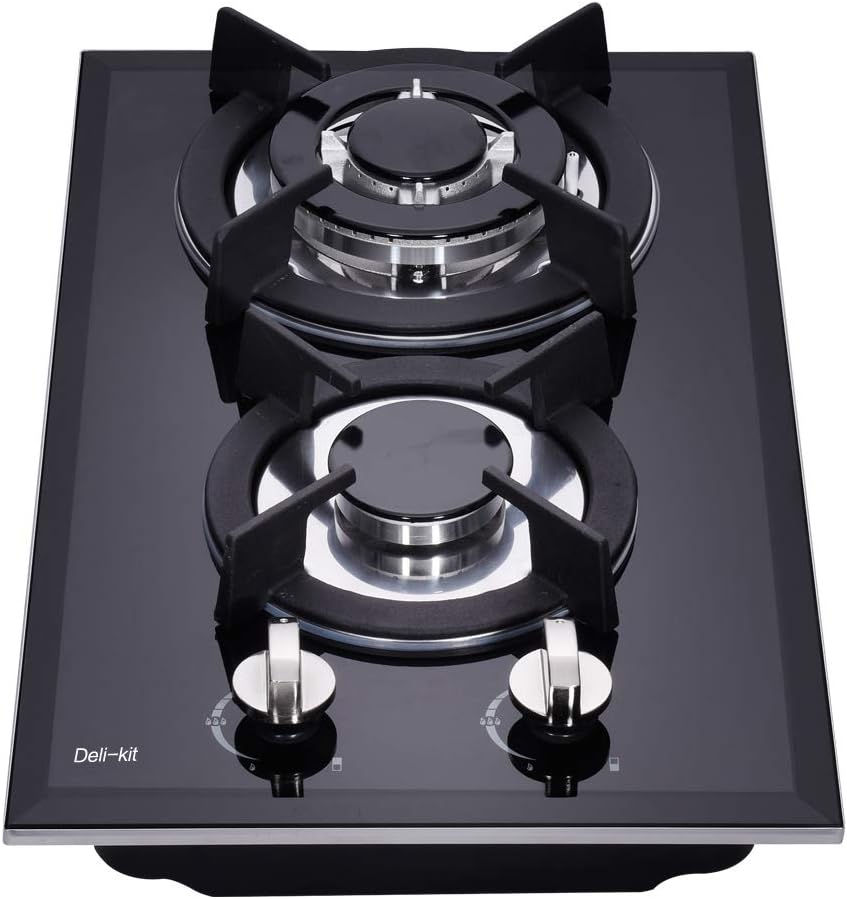 12 Inch Dual Fuel Gas Cooktop with Sealed Burners for Home Use