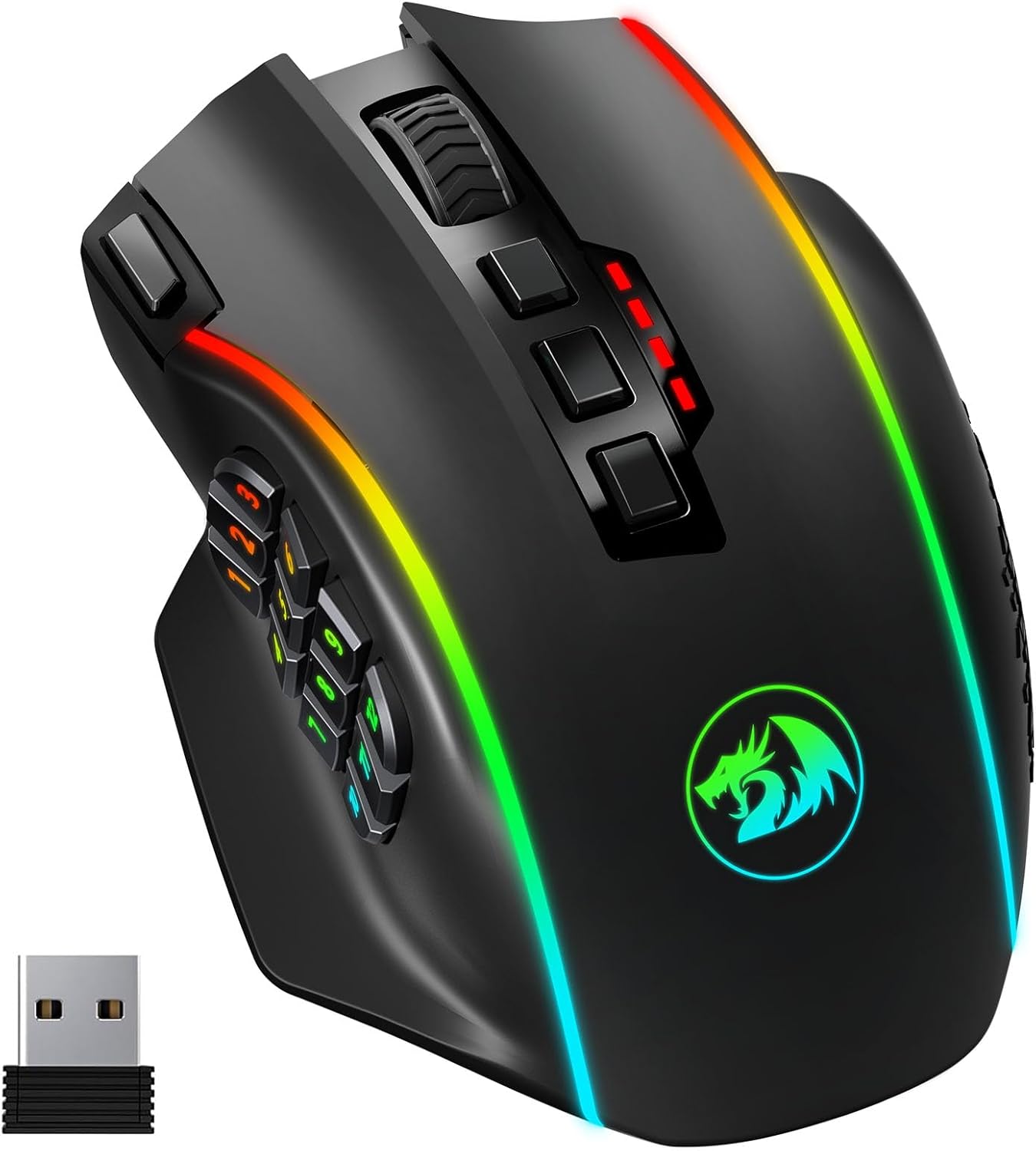 Redragon Wireless Gaming Mouse: 16,000 DPI & 16 Macro Buttons