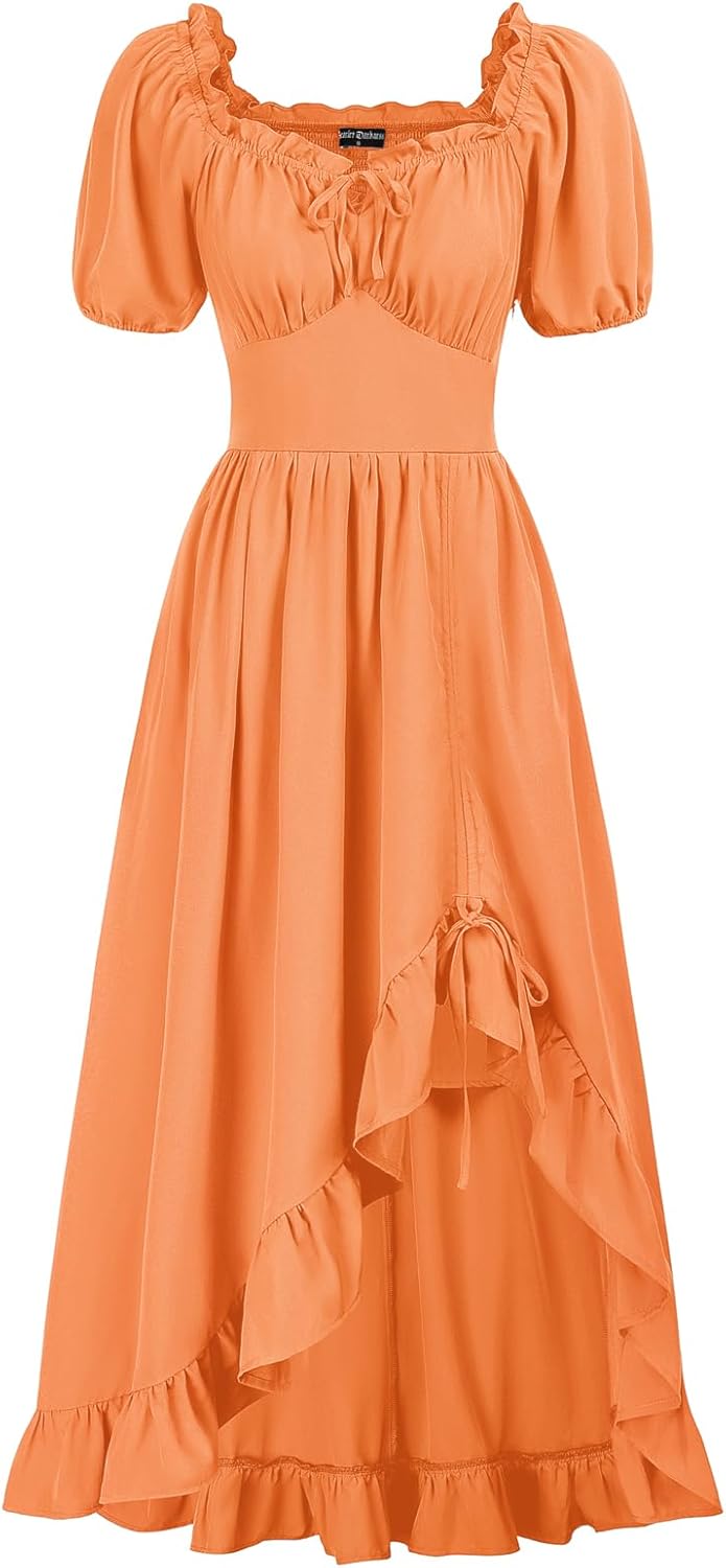 Scarlet Darkness Renaissance Dress for Women - Corset Maxi Style