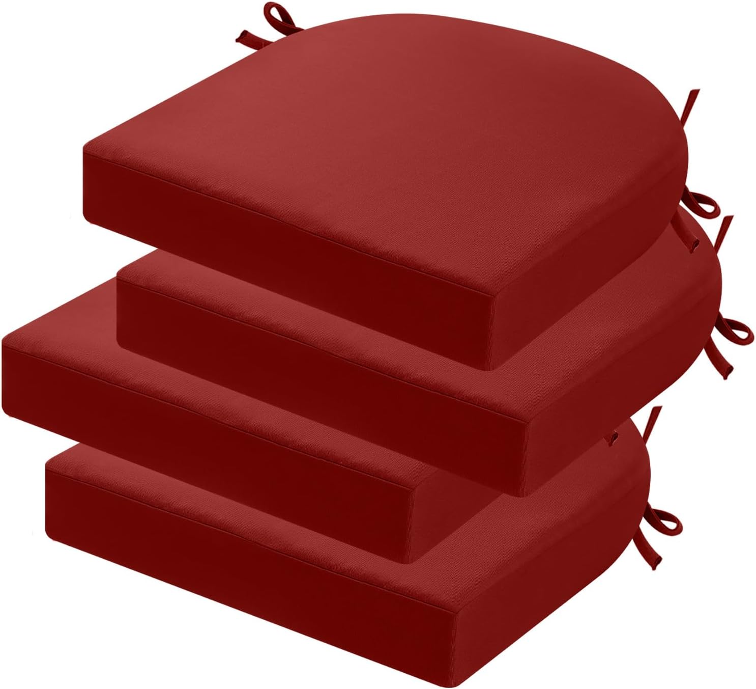 Outdoor Chair Cushions Set of 4, Thick 19in x 19in x 3in