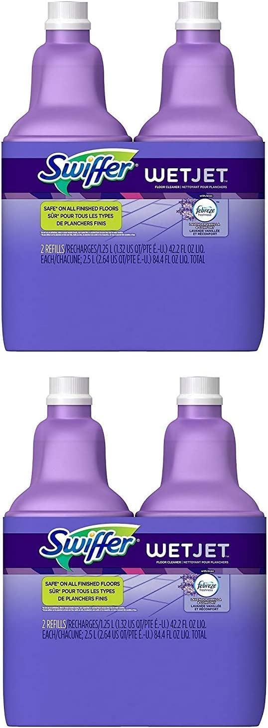 Swiffer WetJet Hardwood Cleaner Refill, Lavender Vanilla Scent