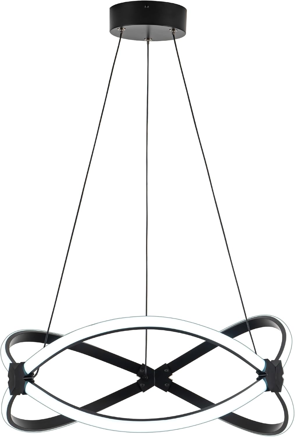 MAYNA Modern LED Chandelier Adjustable Height for Home