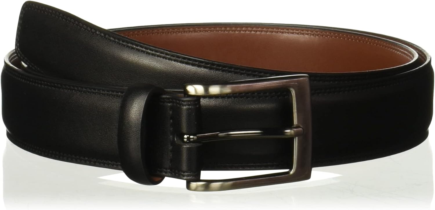 Perry Ellis Men's Timothy Leather Belt: Stylish Comfort & Fit