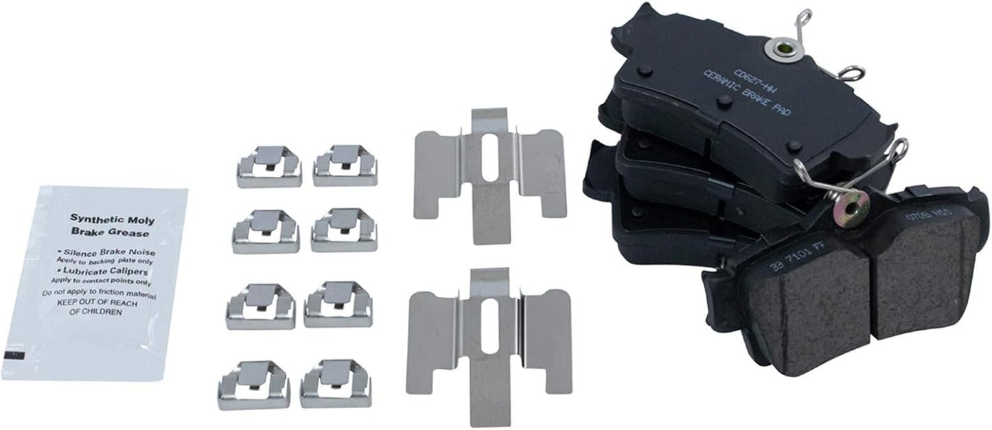 TRQ Rear Brake Pads Ceramic for 1994-2004 Ford Mustang Vehicles