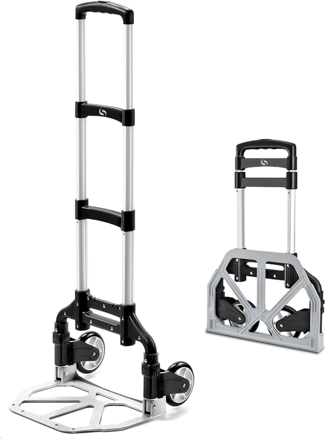Folding Hand Truck Dolly Cart Lightweight Aluminum Utility Trolly