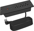 Recessed Power Strip USB C 65W Flush Mount Desk Power Outlet - Clean