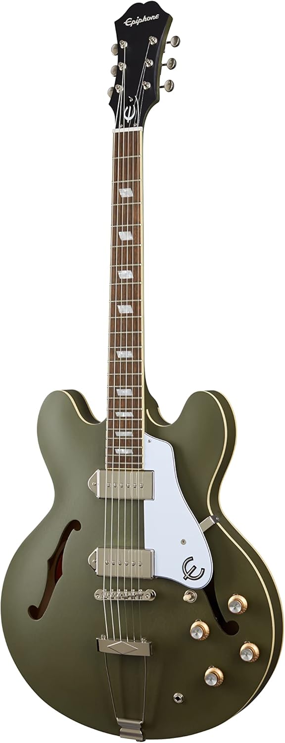 Epiphone Casino Hollowbody Worn in Olive Drab - A Timeless Classic