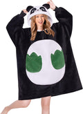 Wearable Blanket Hoodie for Adults - Oversized Sherpa Animal Hooded