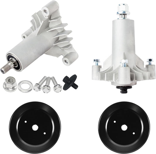 Spindle Assembly with Pulley for Craftsman Mower Parts 2 Pack