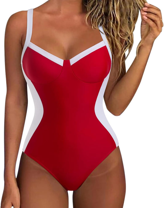 SUUKSESS Womens Tummy Control One Piece Swimsuit for All Sizes