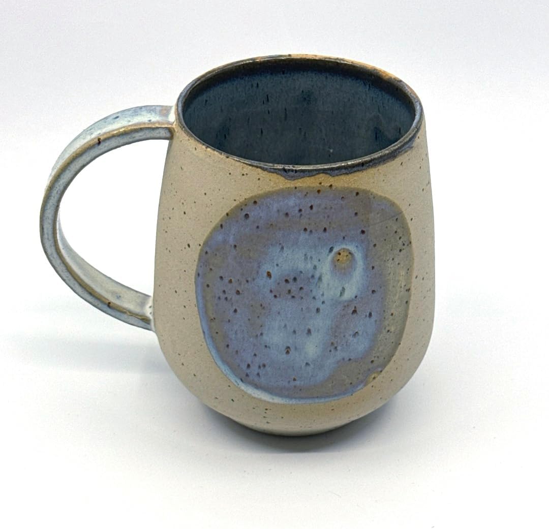 Artisan Blue Ceramic Mug - Dishwasher Safe