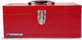 16 in Portable Steel Heavy-duty Tool Box - Sturdy Metal Carry Case