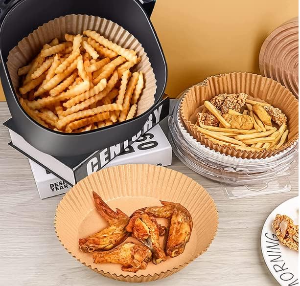 Non-Stick Air Fryer Liners 50PCS - Oil-Proof & Food Grade!