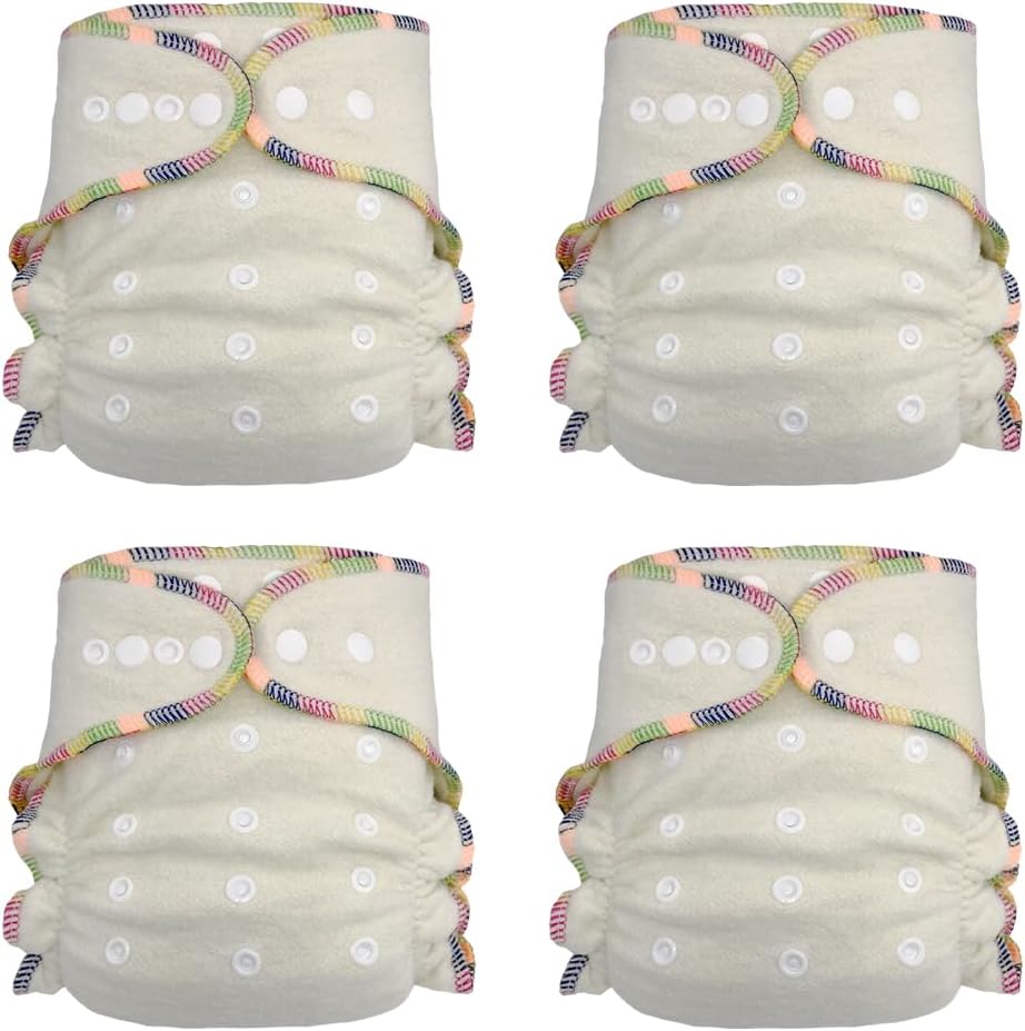 EcoAble Overnight Hemp Fitted Cloth Diaper for Peaceful Sleep