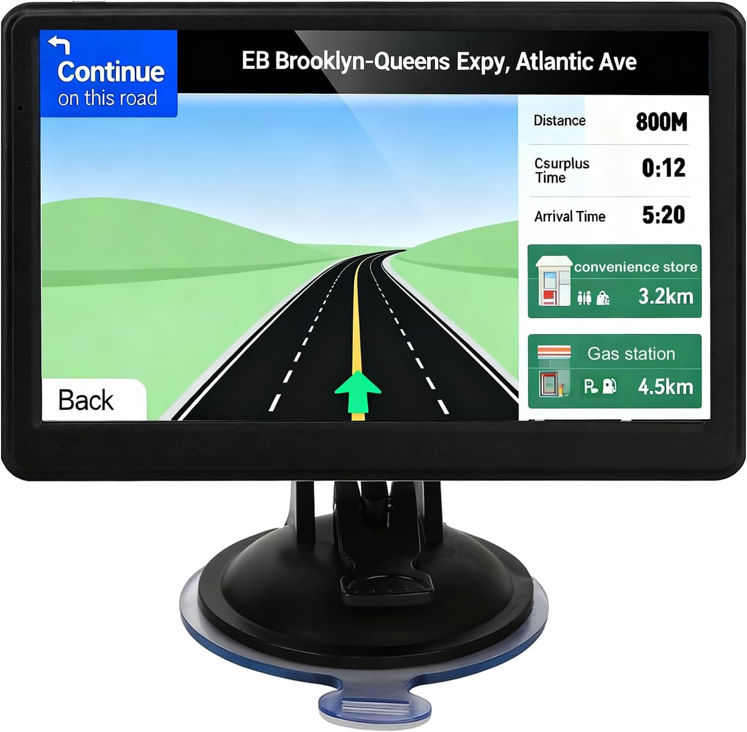 7 inch Car GPS Navigation with 2025 Maps and Voice Guidance