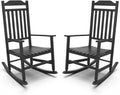 Rocking Chair Set of 2 Resin Outdoor Rocking Chairs for Adults