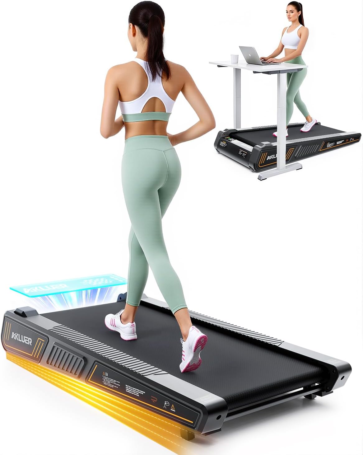 Compact 2.5HP Treadmill - Space Saving Incline Tech!