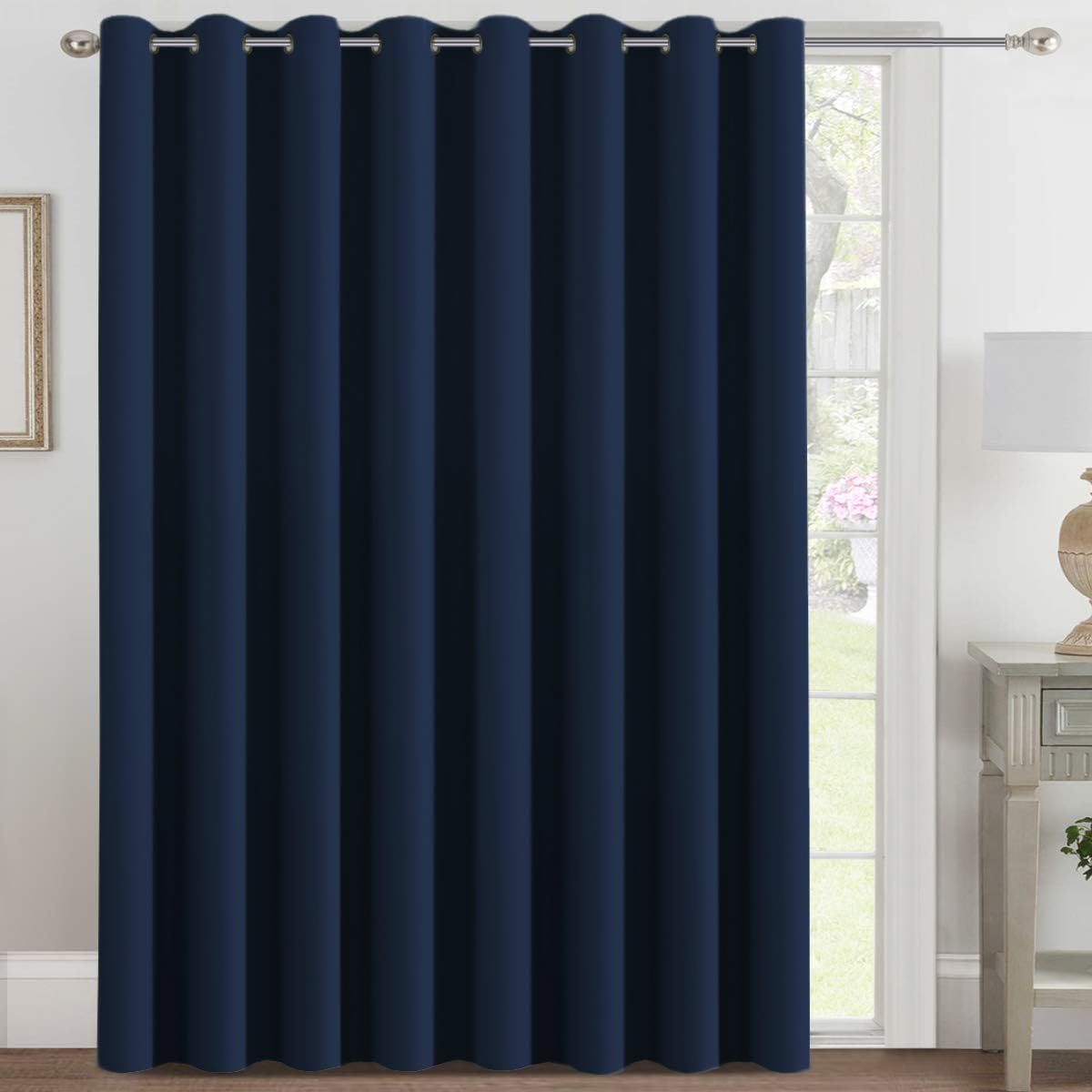 H.VERSAILTEX Blackout Patio Curtains for Sliding Door 100 x 96