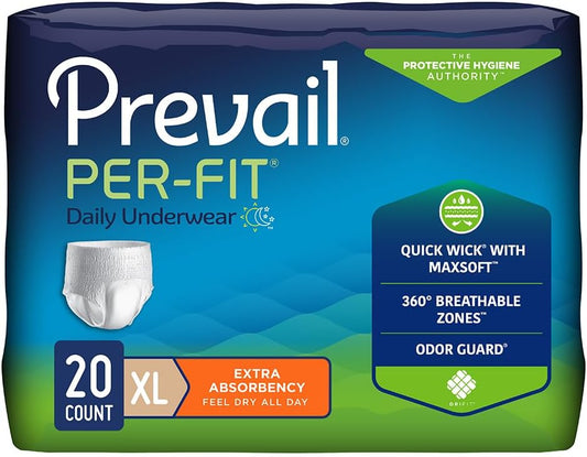 Prevail Per-Fit X-Large Underwear - 20ct, Extra Absorbency!