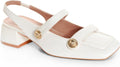 Slingback Mary Jane Heels for Women Low Block Heel (Style ZNRZ)