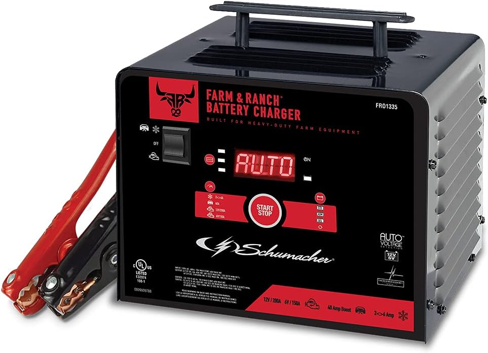 Schumacher 6V/12V Battery Charger - 150/200 Amp Power Boost - For Cars & More