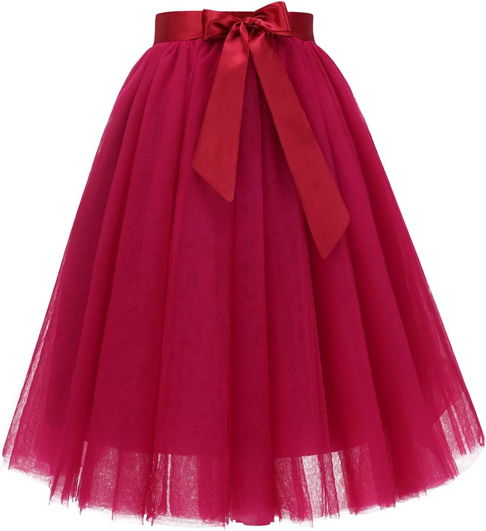 Bridesmay Women's Tulle Skirt for Weddings and Parties