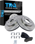 TRQ Front Brake Pad & Rotor Kit for 2007-2010 Hyundai Elantra