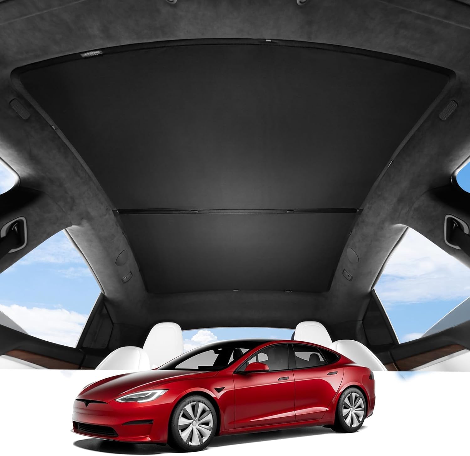 Tesla Model S Sunshade Roof for 2022-2026 UV Protection