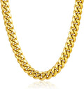 ChainsPro Chunky Miami Cuban Link Chain for Men - Durable Hip Hop gold