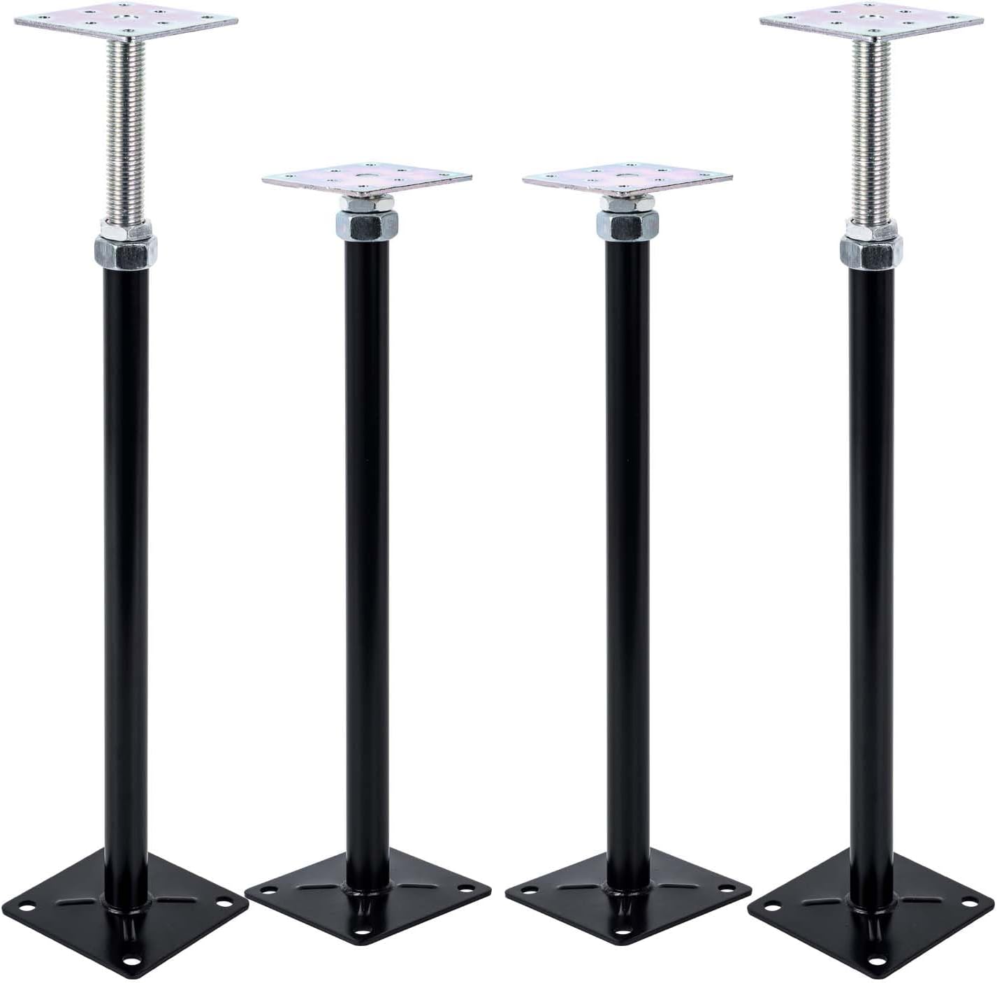 4-Pack Adjustable House Jack for Floor Support and Stability