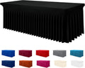 Smiry Spandex Tablecloth for 8 ft Rectangle Tables - Fitted Waterproof
