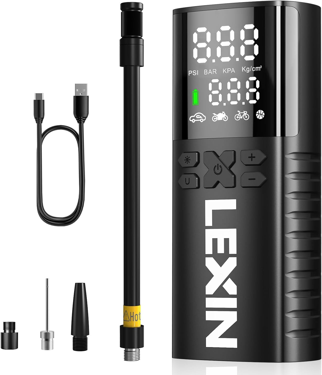 LEXIN P4 Tire Inflator Portable Air Compressor for Fast Inflation