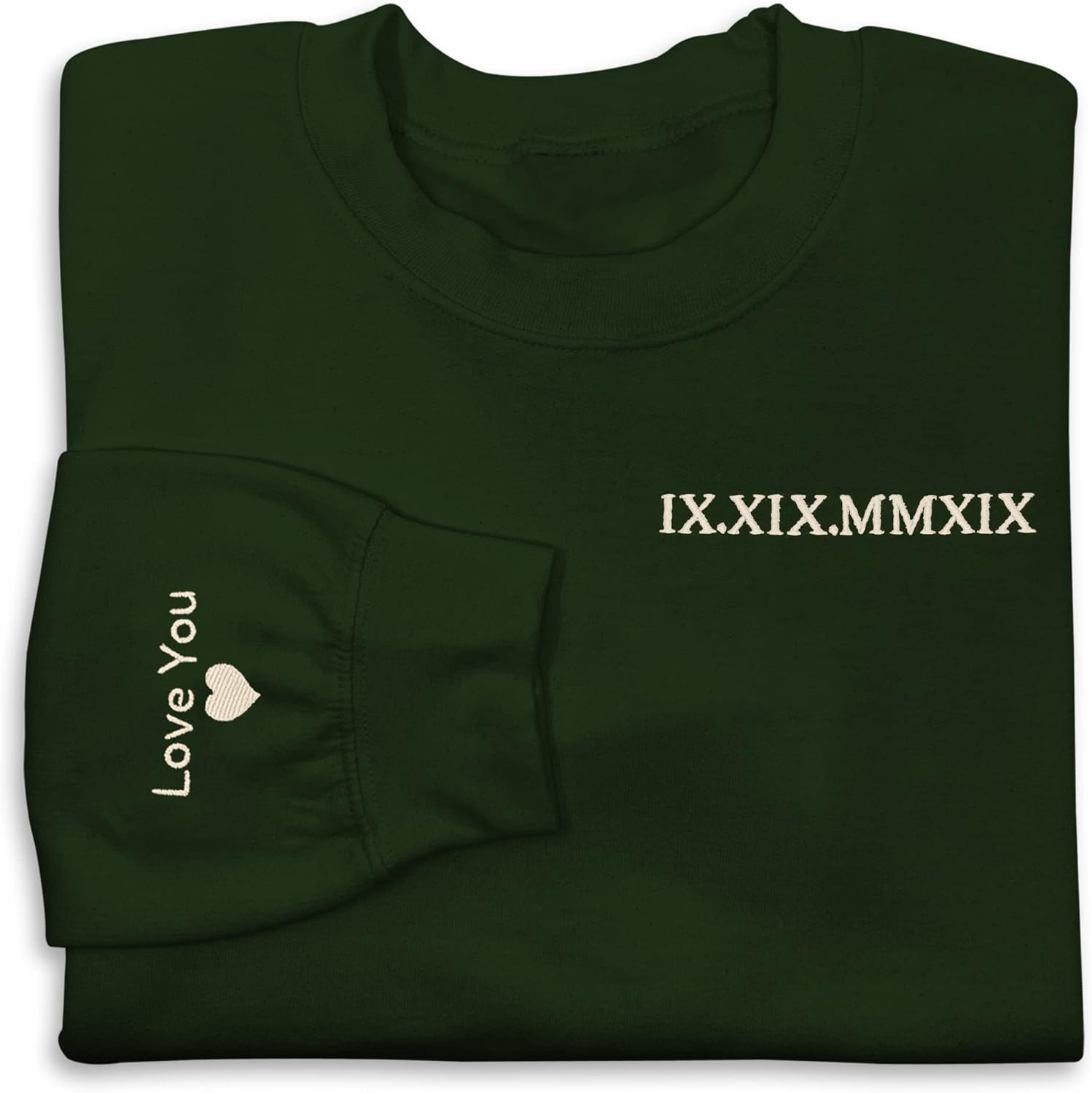 Custom Roman Date Sweatshirt - CAOMP