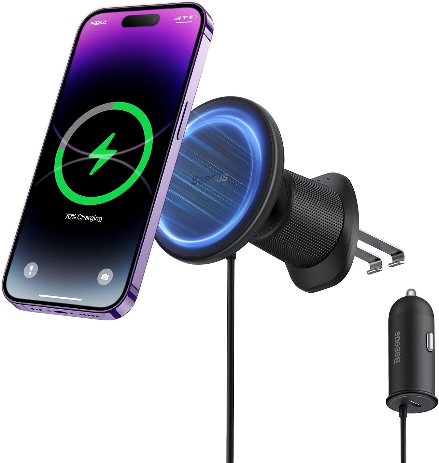 15W Baseus Magsafe Car Mount Charger