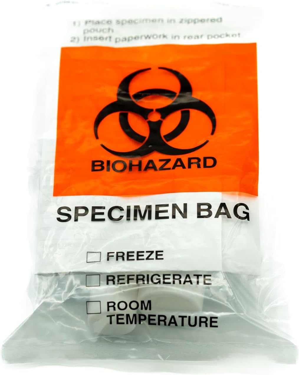 Specimen Biohazard Bags with Extra Pocket for Safe Disposal
