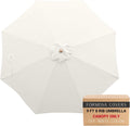 FORMOSA 9ft Market Patio Umbrella Canopy Replacement - Off White