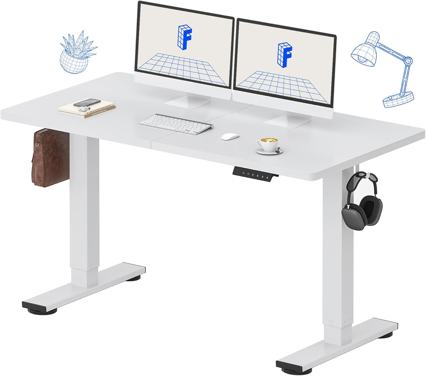 FLEXISPOT 55x24 Adjustable Standing Desk: Enhance Home Office Productivity