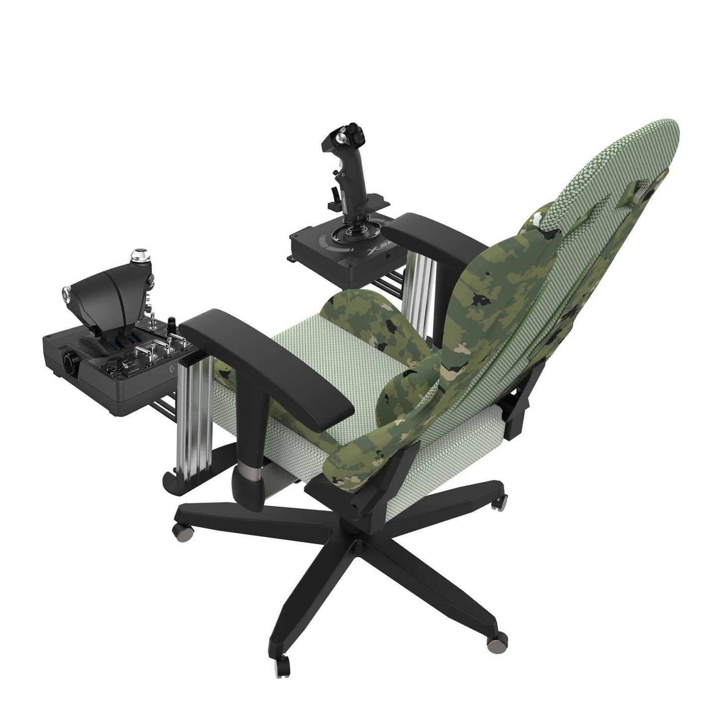 EG STARTS Chair Mount for Flight Sim Joystick & Throttle Systems