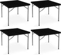 Vinyl Card Tablecloth 48x48 in Black - Waterproof, Flannel Backed (4
