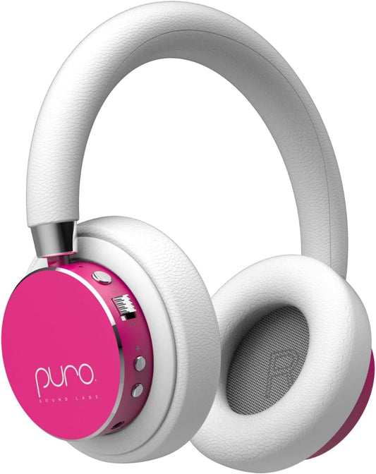 Pink Volume Safe Kids Bluetooth Headphones
