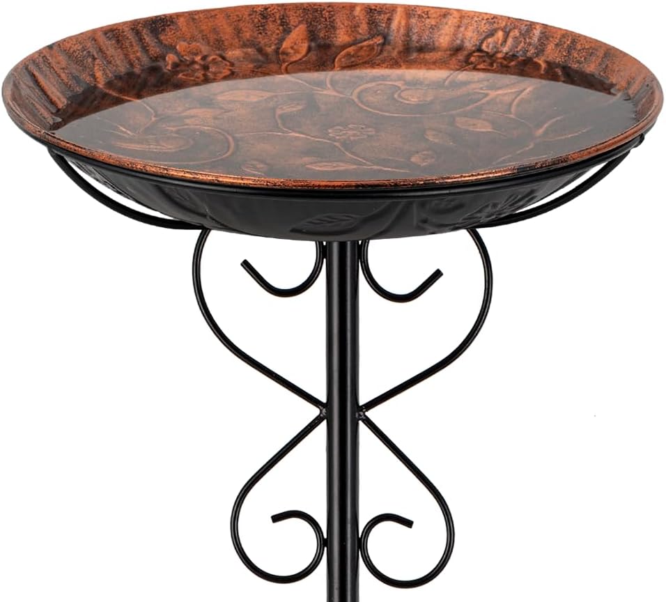 Venniy 41 Cast Iron Bird Bath - Elegant Garden Decor