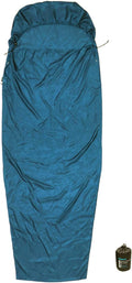 Extra Wide 87x43 Silk Sleeping Bag Liner - Mummy Hood Travel Sheet