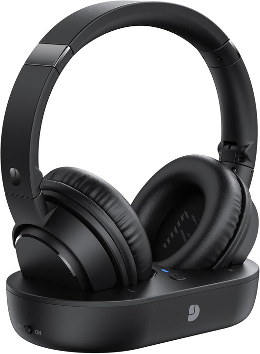 Dytole Wireless TV Headphones - Instant Sync, 65-Hour Battery