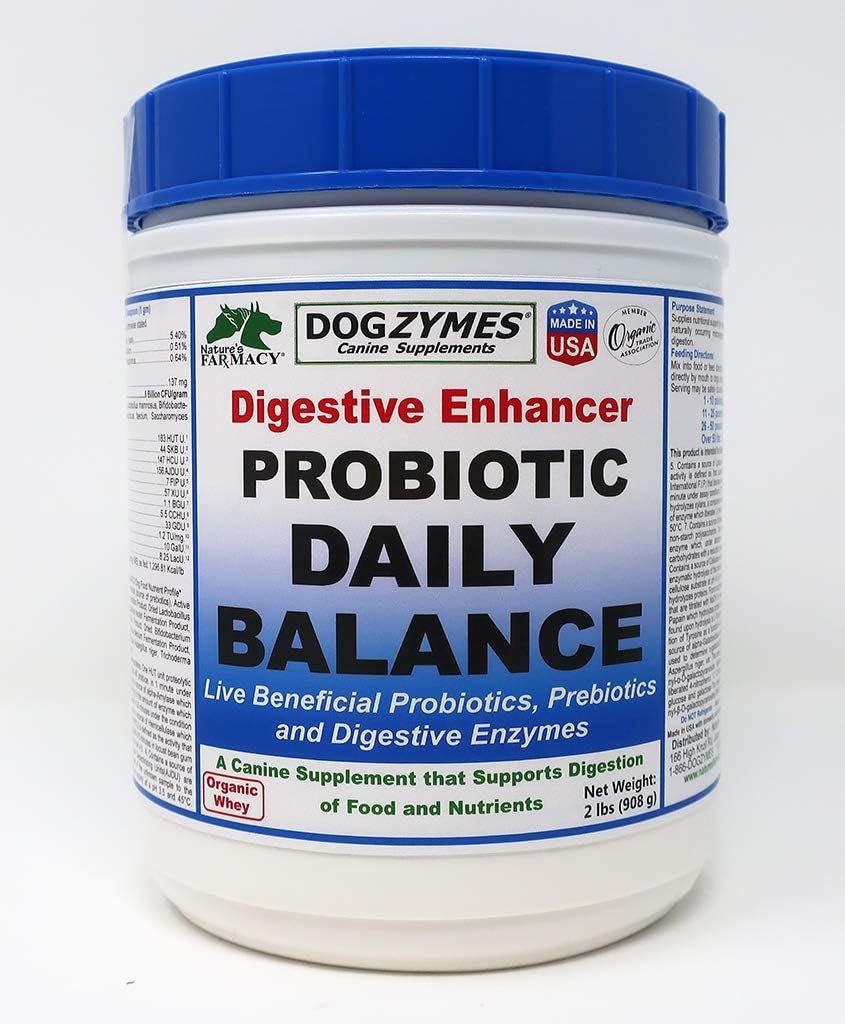 Dogzymes Dissolvable Powder Digestive Enhancer for Dogs, 2 Pound