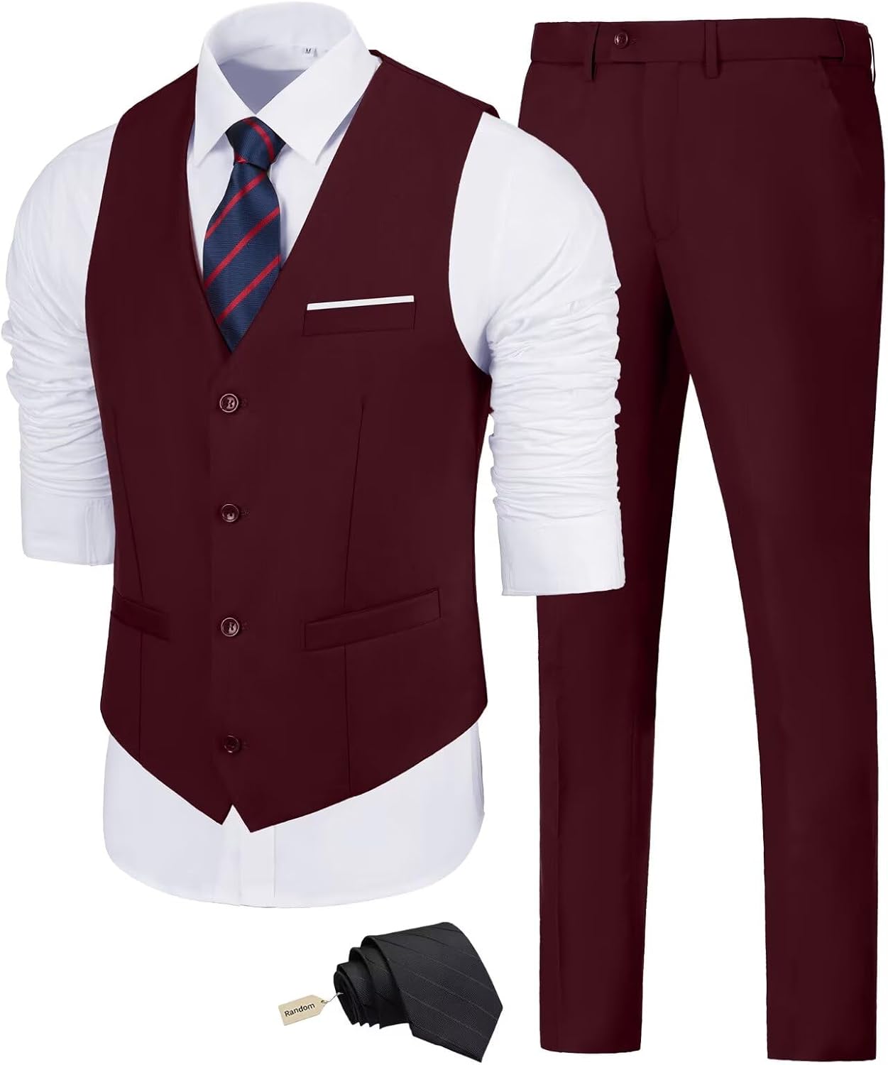Men's Slim Fit 2 Piece Suit Set for Weddings and Business Events