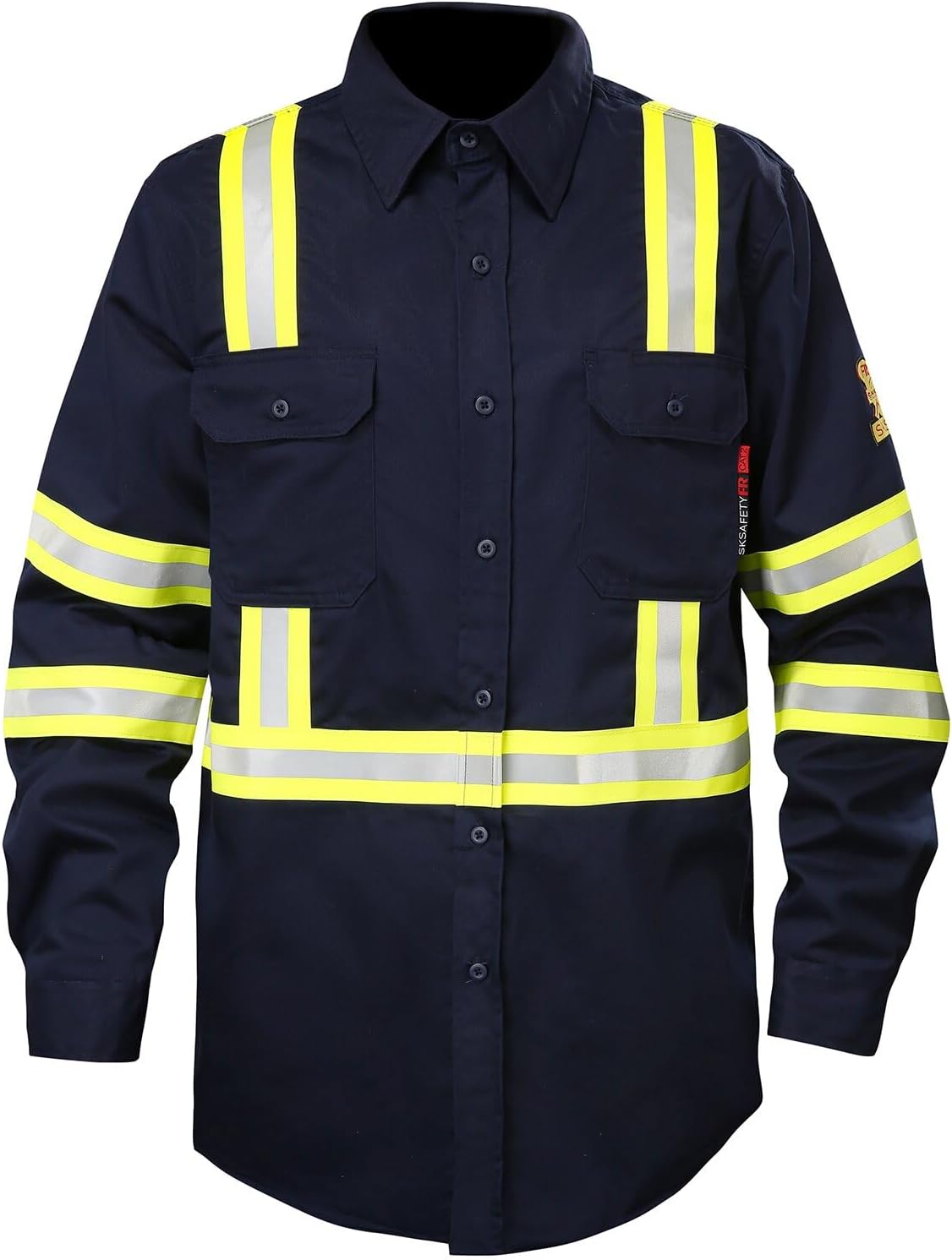7oz FR Shirts for Men - Hi Vis Flame Resistant Longsleeve Wear