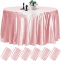 Premium 108 Inch Rose Gold Round Tablecloths for Events